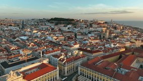 Aerial view of Lisbon, Portugal.
