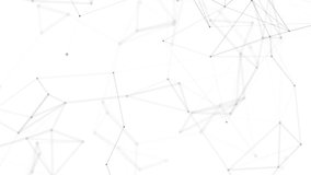 Plexus fantasy abstract technology. Abstract geometric background with moving lines, dots and triangles. Science. Medicine and technology. Loop animations - Powered by Shutterstock - Get 15% off with code: PIKWIZARD15