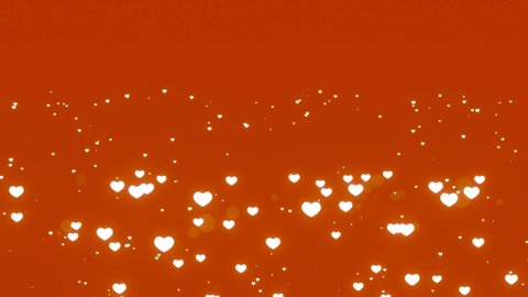 flying hearts valentines day background animation mp4 4k video 30 fps