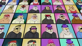 NFT, Nonfungible Token, Generative Art Collection Grid Blockchain Concept Background - Powered by Shutterstock - Get 15% off with code: PIKWIZARD15