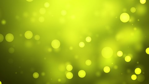 Soft Moving Colourful Green Bokeh Loop-able 4K Video