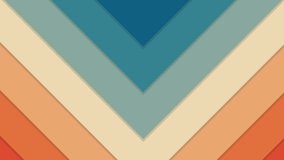 Animation of changing background made of blue and orange triangles. colour, shape and movement concept digitally generated video.