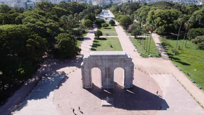 Aerial view of Porto Alegre, RS, Brazil. Aerial photo of Redencao Park. | Shutterstock HD Video #1088263629