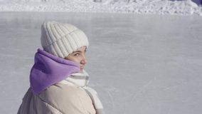 Little Girl Playing with Snow Outdoors in Winter.  - Powered by Shutterstock - Get 15% off with code: PIKWIZARD15