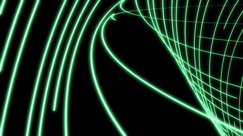 3d Streamline Drawing Green Vj Loop Stock Footage Video (100% Royalty ...