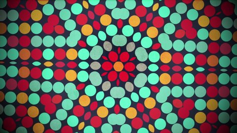 Abstract red and green geometric dots pattern, motion business and corporate style background