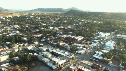 Aerial view the Steets of Todos Santos in Baja California Sur, Mexico 5