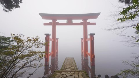 Video of the Peace Torii at Hakone Shrine