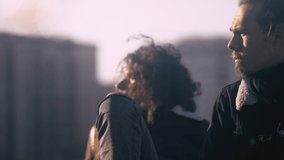 young people on the terrace on a winter day each absorbed in his own thoughts - Powered by Shutterstock - Get 15% off with code: PIKWIZARD15