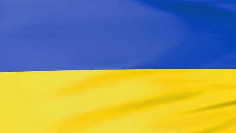 Seamless loop animation. UKRAINE National Flag. Wonderful shiny flag. Sign of UKRAINE. Background, Looped, Flag HD resolution. UKRAINE flag Closeup Full HD vide.