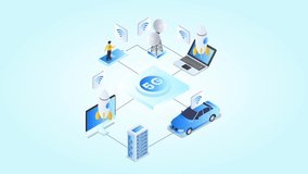 Animated cartoon design of 5G network wireless systems connecting with digital device - Powered by Shutterstock - Get 15% off with code: PIKWIZARD15