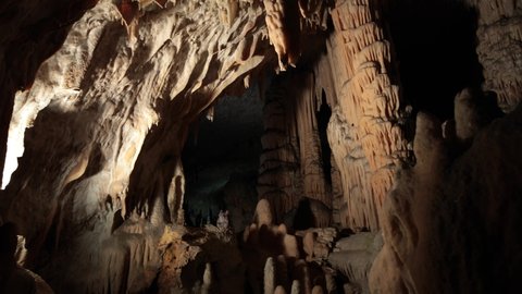 Beautiful video of underground cave in Slovenia. Postojna cave
