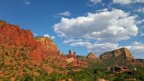 Aerial Sedona of Cathedral Rock