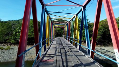 Jalin River Bridge, Aceh, Indonesia.