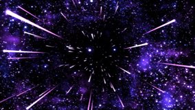 Space Travel Animation - Loop Purple 