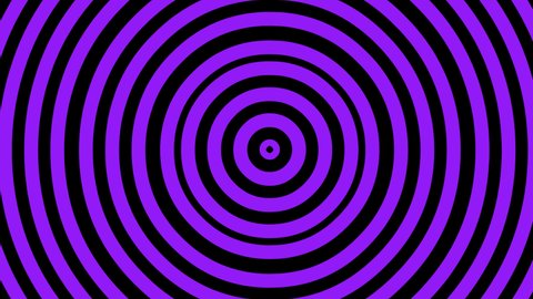 Purple wave circles expanding loop animation. Violet line concentric abstract. Transparency, growing round video. Thick lines. Alpha channel editable color background. 4k animated top footage 