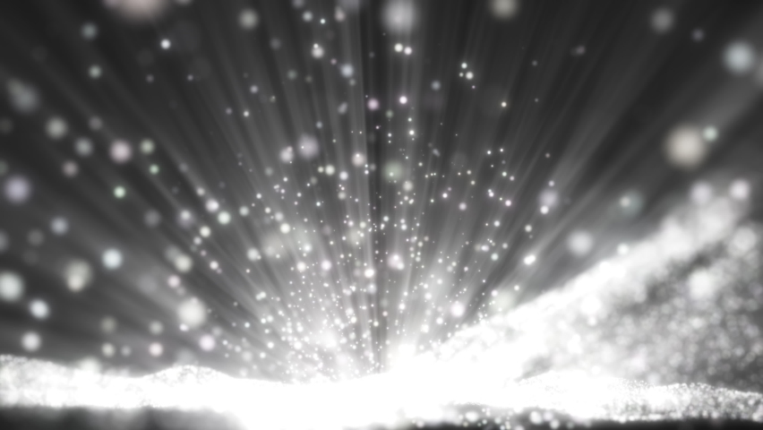 Black and white Glitter light particles and shine light ray beam abstract black isolated background flickering particles with bokeh effect. 3D Rendering. | Shutterstock HD Video #1088398659