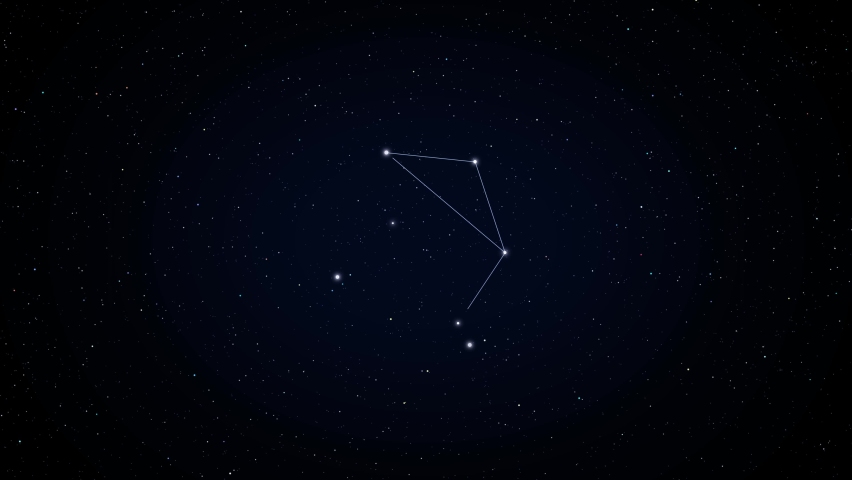 libra. Zodiac constellation animation. 4k resolution. Seamless loop., a Signs & Symbol Video by Fabio Freitas e Silva