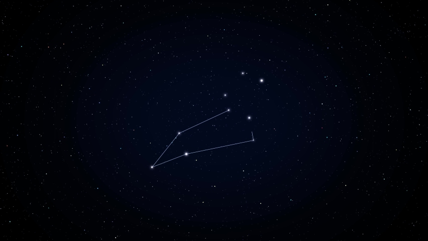 Leo. Zodiac constellation animation. 4k resolution. Seamless loop., a Signs & Symbol Video by Fabio Freitas e Silva