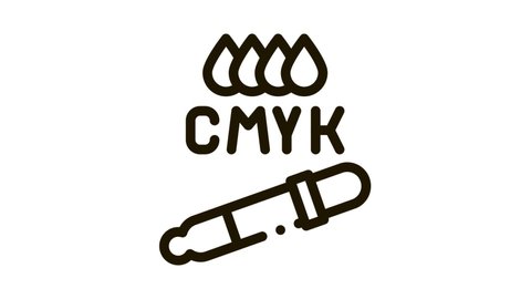 cmyk choice Icon Animation line