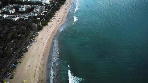 Beautiful Kuta, Seminyak and Double Six Beach drone footage in Bali. This footage was shot during Sunrise and Sunset time.