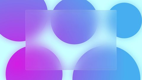 Glass morphism Soft background.  Trendy Glassmorphism motion graphic background with place for text. Love. abstract blue purple animation.