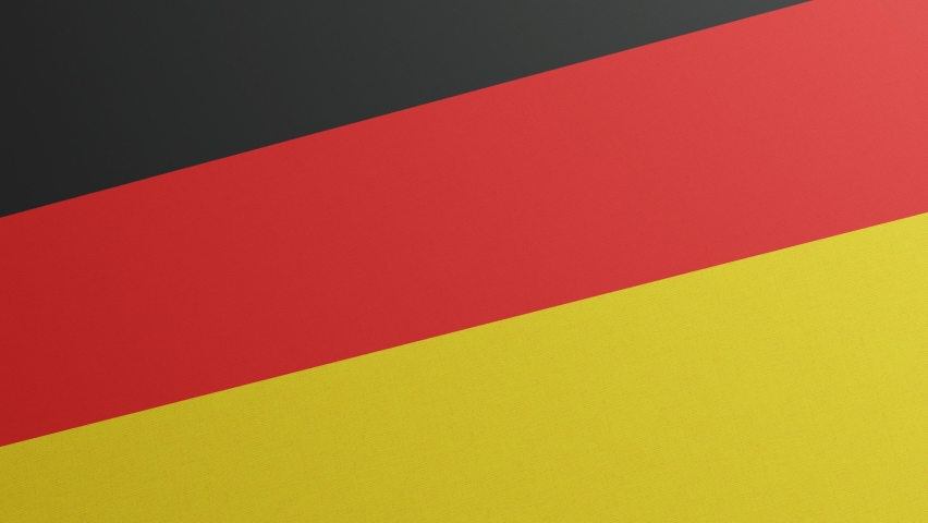 National flag of Germany waving original size and colors 3D Render, Flagge Deutschlands with national colours of Germany, German Confederation and Weimar Republic, Federal Republic of Germany flag Royalty-Free Stock Footage #1088449947