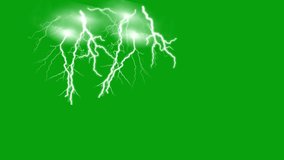 Lightening bolt green screen motion graphics
