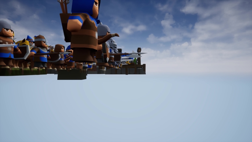 super cool medieval world for metaverse