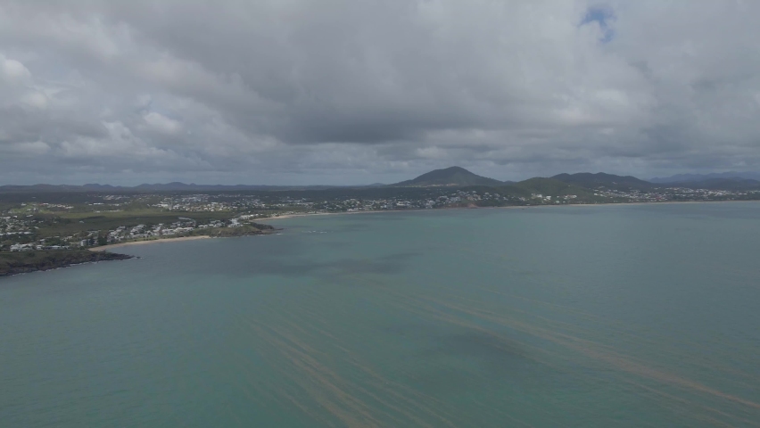 Coastal Towns In Capricorn Coast With Scenic Beaches And Blue Ocean In QLD, Australia. - aerial
