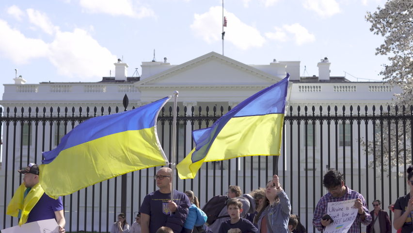 washington dc- march 19th 2022 slow-motion Stock Footage Video (100%