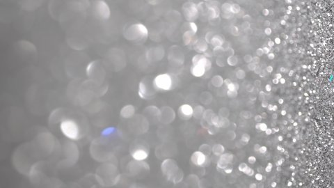 Silver Glitter Background Magic Dust Shiny Stock Footage Video (100% ...
