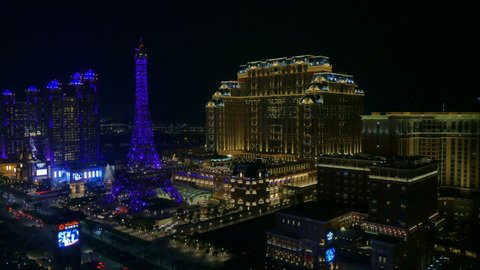 MACAU, CHINA - SEPTEMBER 11, 2018 : The Parisian Hotel and casino in Cotai island, Macau
