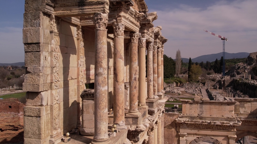 Ephesus ancient libery city arena | Shutterstock HD Video #1088494701