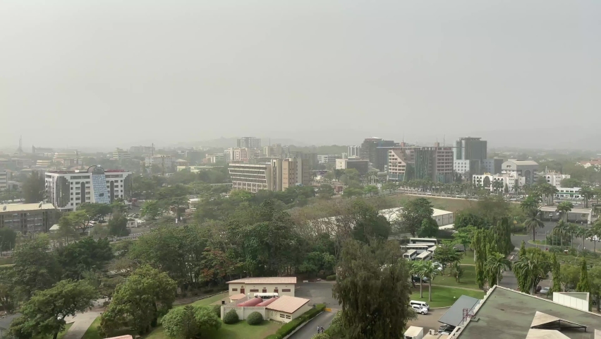 Abuja, Nigeria, March 2022-Panoramic look of Abuja city 