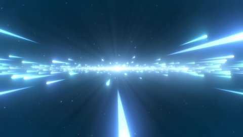 Hyper Light Speed Shooting Stars Flying Fast in Supernova Explosion - 4K Seamless VJ Loop Motion Background Animation