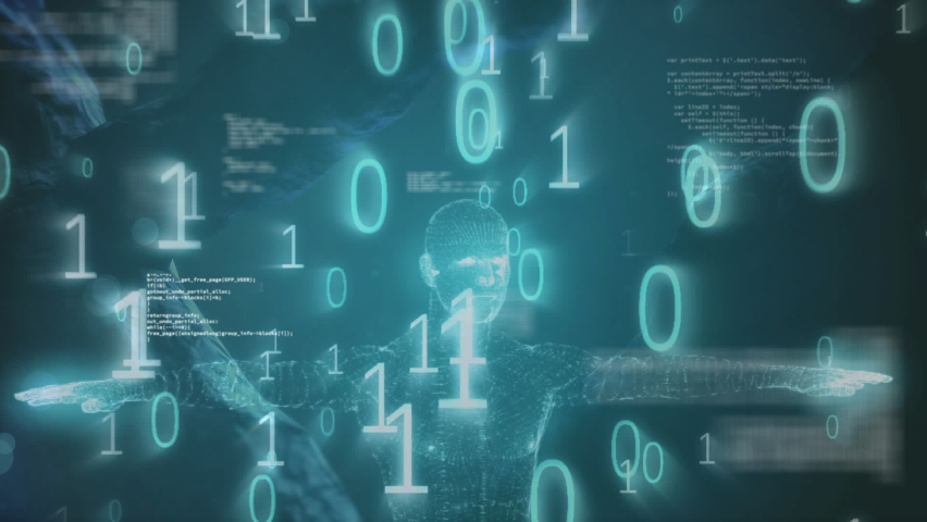 Animation of binary code and diverse data over dna chain on green background. science, human biology, technology and digital interface concept digitally generated video. - Powered by Shutterstock - Get 15% off with code: PIKWIZARD15