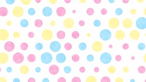 Pastel polka dots floating on a 4K white background. - Powered by Shutterstock - Get 15% off with code: PIKWIZARD15