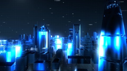 Futuristic city skyline, Artificial intelligence, Internet of things,Aerial view of saudi arabia, vision 2030, saudi arabia, riyadh, holographic city