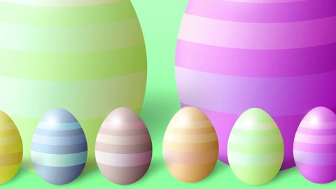 happy easter moving easter egg pastel typography text banner