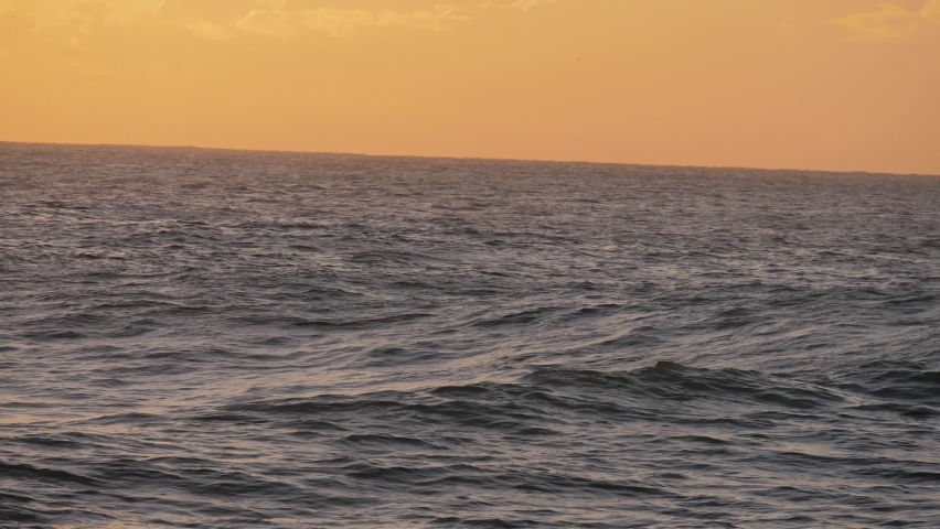 Sunrise Wave Breaks In The Ocean Royalty-Free Stock Footage #1088557103
