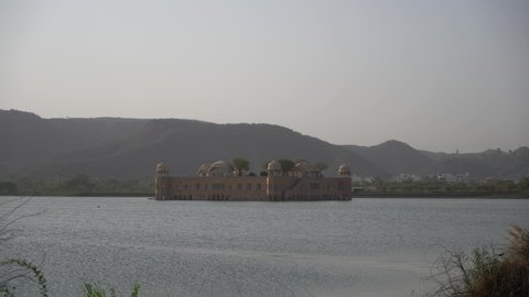 Jal Mahal (meaning "Water Palace") is a palace in the middle of the Man Sagar Lake in Jaipur city, Rajasthan, India. 4K video 21 Jan 2022