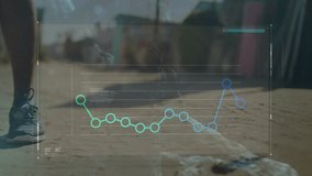 Animation of dna strand spinning and data processing over african american man in runnings shoes. global sports, active lifestyle and data processing concept digitally generated video. - Powered by Shutterstock - Get 15% off with code: PIKWIZARD15