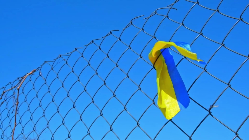Ukraine war, we stand Ukraine War Ukraine and Russia. The flag the symbol of victory. Freedom and text Pray for Ukraine.Military conflictdove peace flag	 | Shutterstock HD Video #1088572243