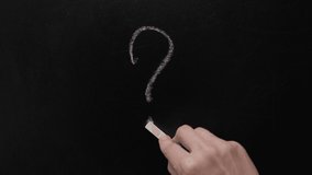 Have question symbol. Blackboard writing hand drawn question mark icon black chalkboard background. Chalk board writing question sign writing board black. Find answers who, what, where, when, why, how - Powered by Shutterstock - Get 15% off with code: PIKWIZARD15