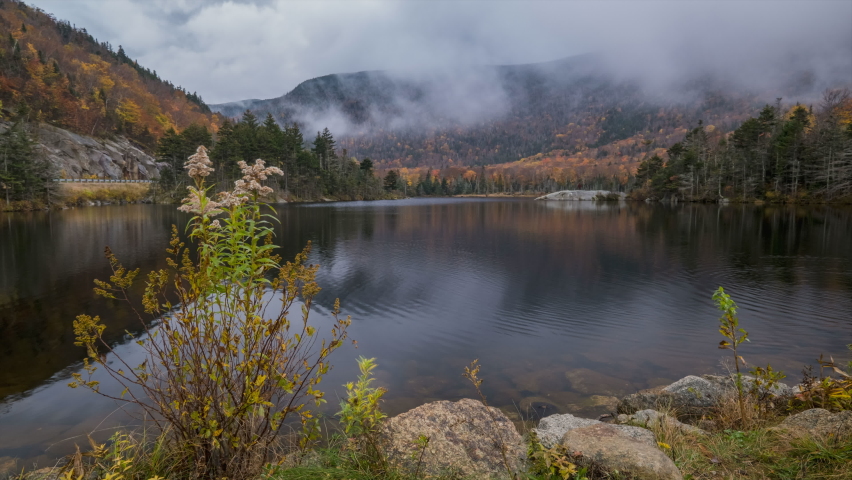 Fall Foliage in Kancamagus Highway White Mountain National Forest, New Hampshire, USA | Shutterstock HD Video #1088589449