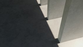 Modern architecture detail timelapse with sun shadows in a contemporary minimal concrete hall - Powered by Shutterstock - Get 15% off with code: PIKWIZARD15
