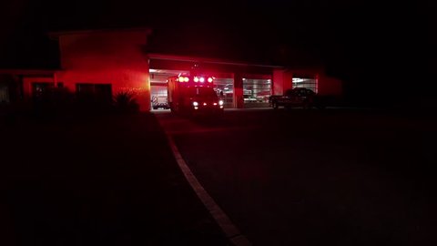 Emergency ambulance sirens night time