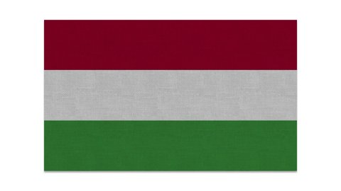 Hungary flag, Hungary flag rolling reveal with green screen 