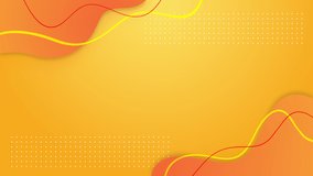 Bright orange waves abstract motion backgrounds are great for business presentations or corporate videos. Minimal graphic seamless looping. Ultra HD 4K 3840x2160